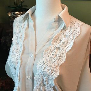 XOXO Small Cream Cold Shoulder Crop Blouse